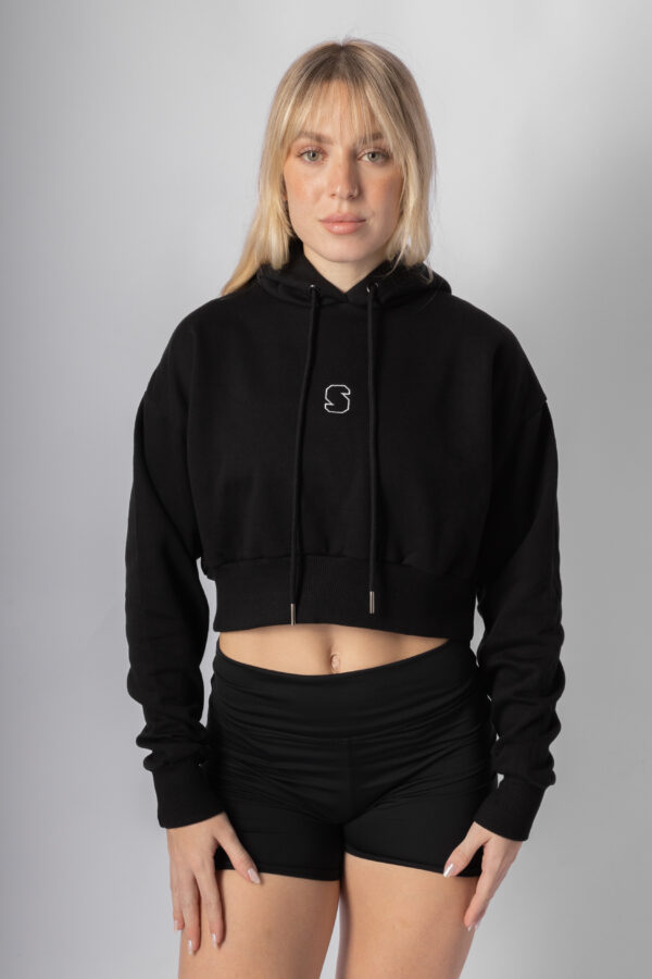 Moletom Cropped "S" bordado