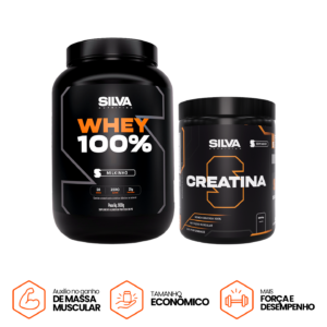 WHEY 100% 900g + CREATINA
