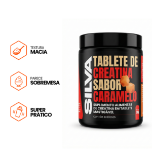 Tablete de creatina - Sabor Caramelo